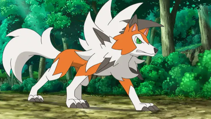 Lycanroc de Ash anime pokemon