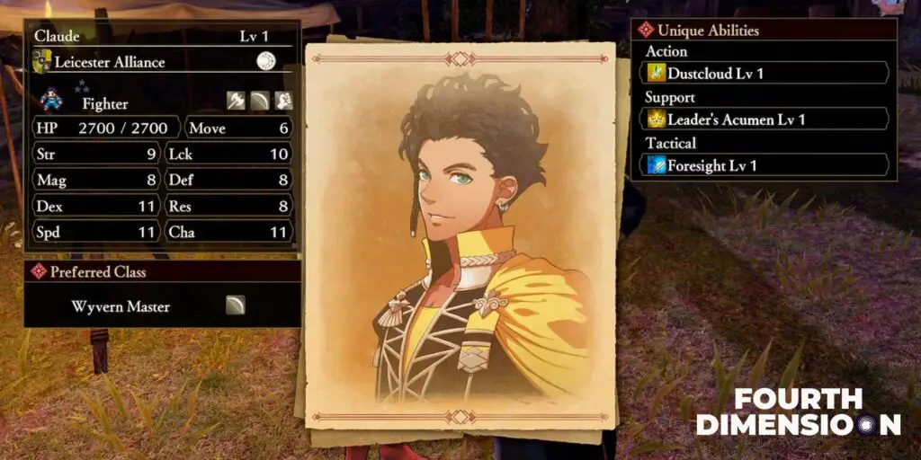 Fire Emblem Warriors Three Hopes Claude